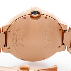 Cartier Ballon Bleu Men's Large 42mm 18k Rose Gold Watch W69006Z2