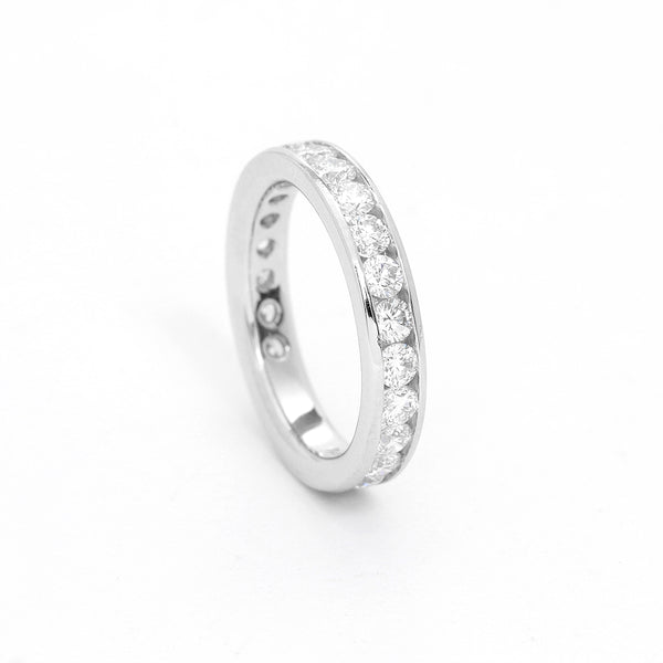 Diamond Platinum Band Size 5