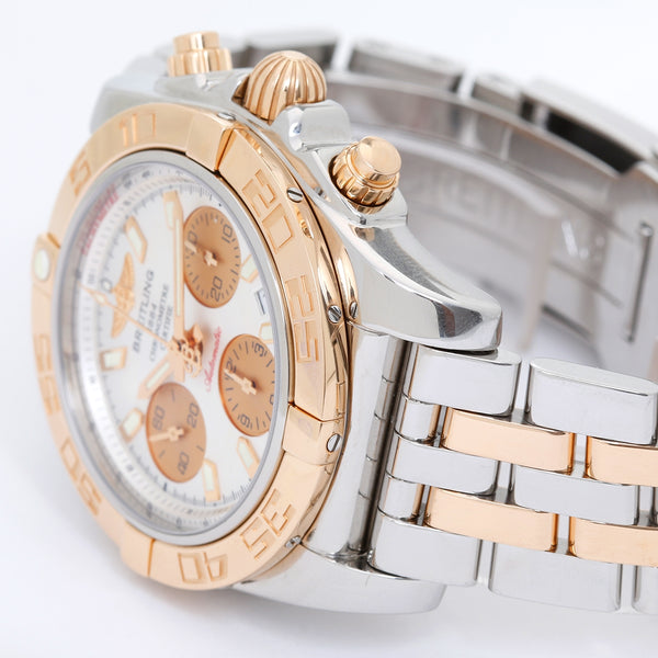 Breitling  Chronomat 41mm Automatic Chronograph Men's 2-Tone Rose Gold Watch CB0140
