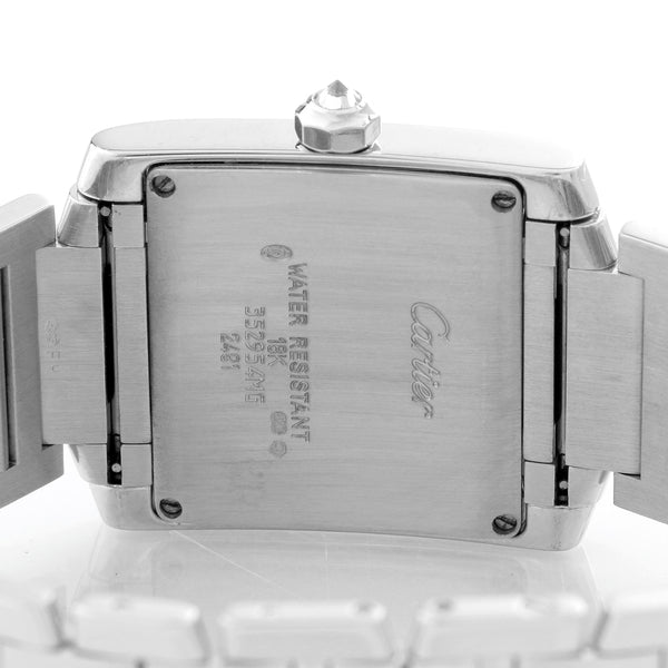 Cartier Tank Francaise 18k White Gold Midsize Watch WE101851