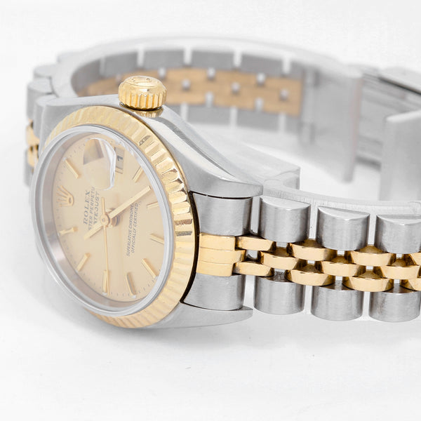 Rolex Ladies Datejust 2-Tone Watch 69173 Champagne Dial