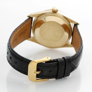 Rolex Date Men's 14k Yellow Gold on a Strap Watch 15037