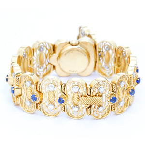 Vacheron Constantin Round Brilliant Diamonds and Sapphire Watch