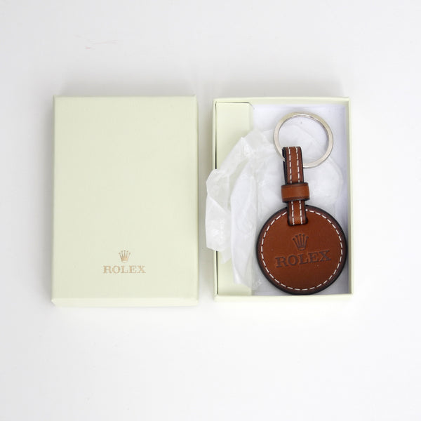 Authentic Rolex Leather Keychain