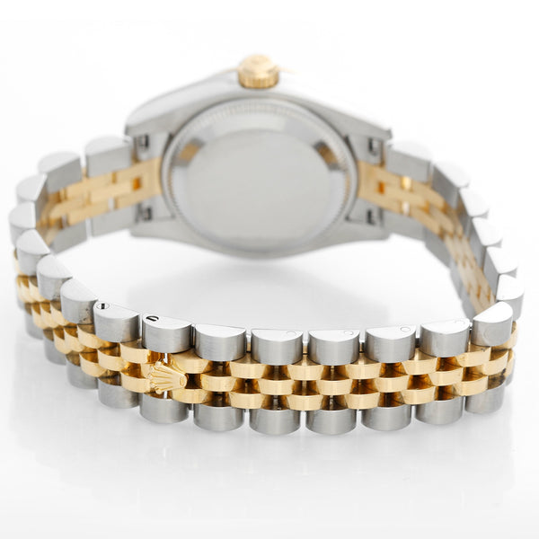 Rolex Ladies 2-tone Datejust Watch Black Dial 179173