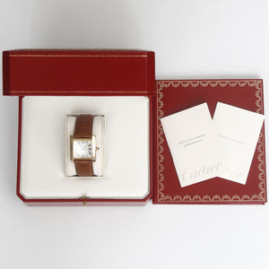 Cartier Tank Francaise 18k Yellow Gold Men's Automatic Watch W5000156 1840