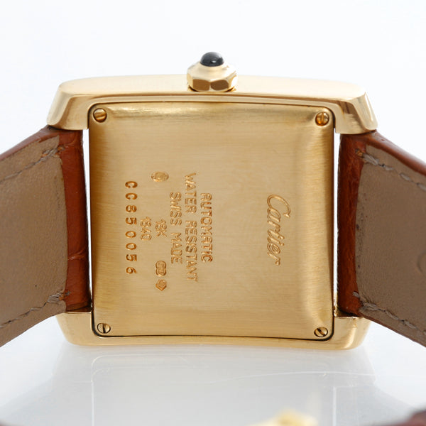 Cartier Tank Francaise 18k Yellow Gold Men's Automatic Watch W5000156 1840