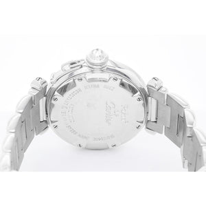 Cartier Pasha 18k White Gold & Diamond Automatic 32mm Ladies Watch