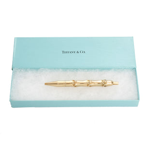 Tiffany & Co. 14K Yellow Gold Bamboo Ink Pen