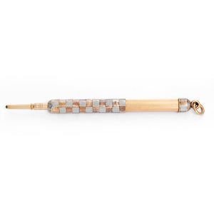 14K 2-Tone Art Deco Retractable Pencil