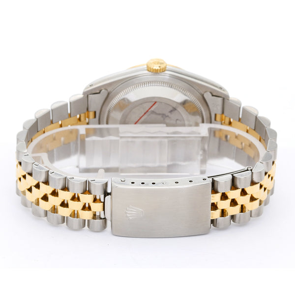 Rolex Datejust Men's 2-Tone Watch 16233 Black Dial