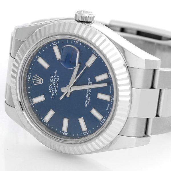 Rolex Datejust II Men's Stainless Steel  41mm Watch 116334