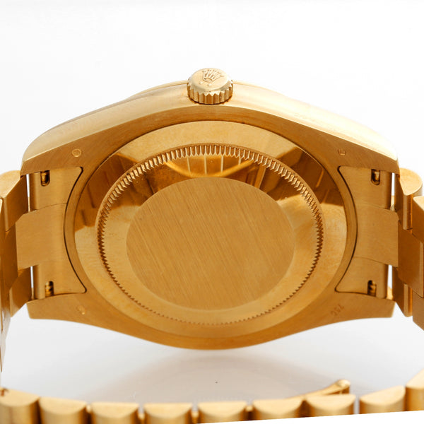 Rolex Day-Date II President Watch Black-Out Dial 218238