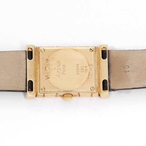 Van Cleef & Arpels Façade 18K Yellow Gold Vintage Watch