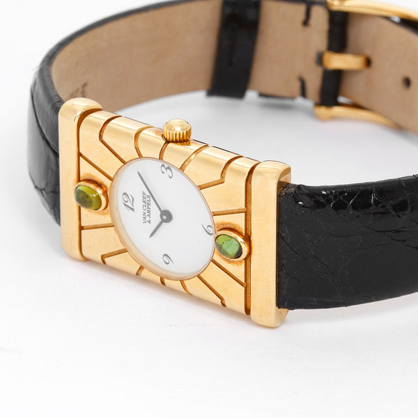 Van Cleef & Arpels Façade 18K Yellow Gold Vintage Watch