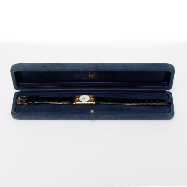Van Cleef & Arpels Façade 18K Yellow Gold Vintage Watch