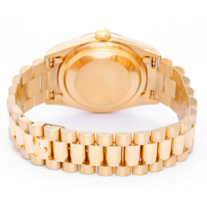 Men's Rolex President Day-Date Watch Factory Bezel & Tahitian Dial 18238