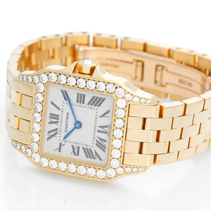 Cartier Santos Demoiselle 18k Yellow Gold Midsize Watch WF9002Y7