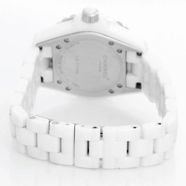 Chanel J12 White Ceramic  33mm  Diamond Watch H0967