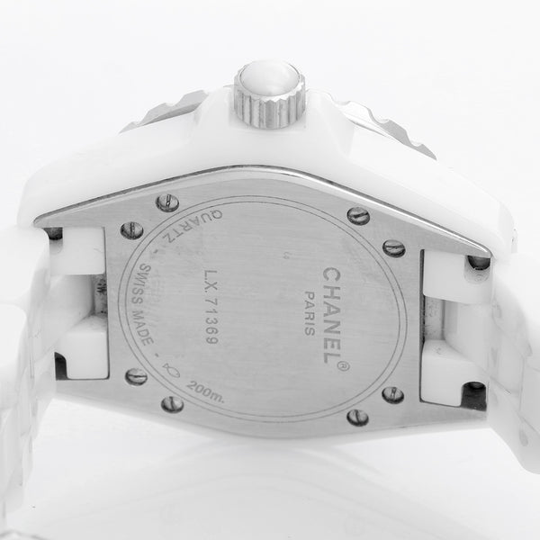 Chanel J12 White Ceramic  33mm  Diamond Watch H0967