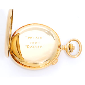 Breguet 18K Yellow Gold Split Second Chronograph Pocket Watch