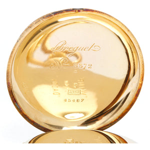 Breguet 18K Yellow Gold Split Second Chronograph Pocket Watch