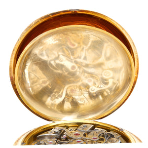 Breguet 18K Yellow Gold Split Second Chronograph Pocket Watch