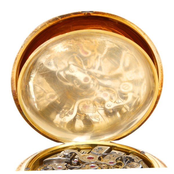 Breguet 18K Yellow Gold Split Second Chronograph Pocket Watch