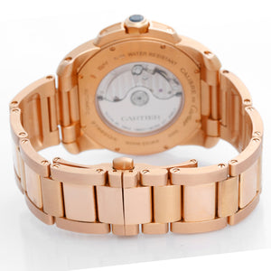 Calibre de Cartier Men's Large 18k Rose Gold Watch W7100018 3300