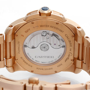 Calibre de Cartier Men's Large 18k Rose Gold Watch W7100018 3300