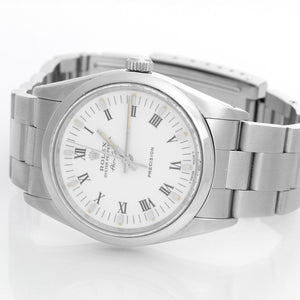 Rolex Air-King Men's Stainless Steel Watch White Dial 14000