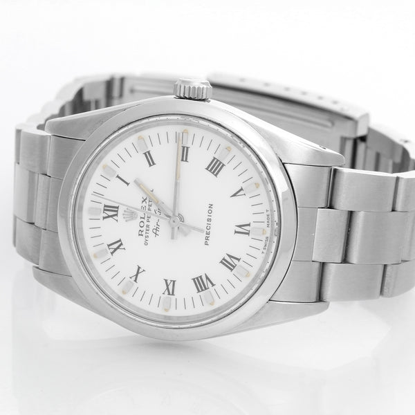 Rolex Air-King Men's Stainless Steel Watch White Dial 14000