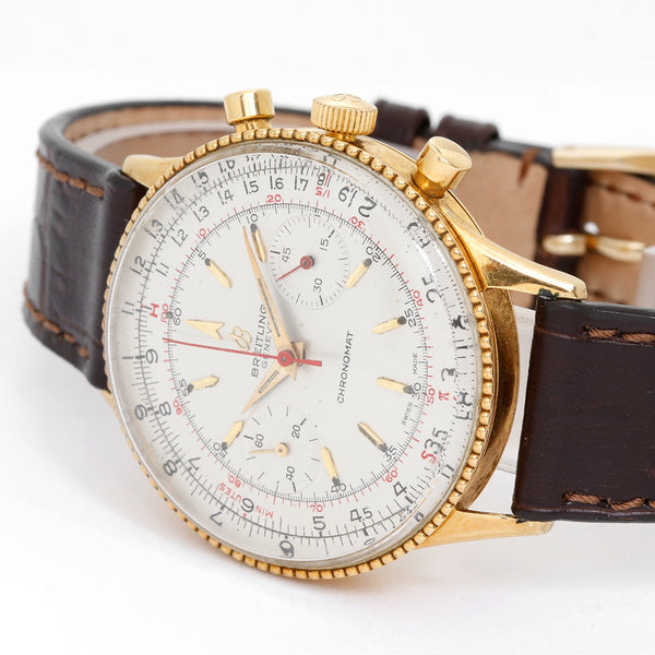 Breitling Vintage Men's 18k Yellow Gold Chronomat Wristwatch, Ref. 808