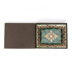 Patek Philippe & Co. Limited Edition Limoge Green and Gold Porcelain Dish