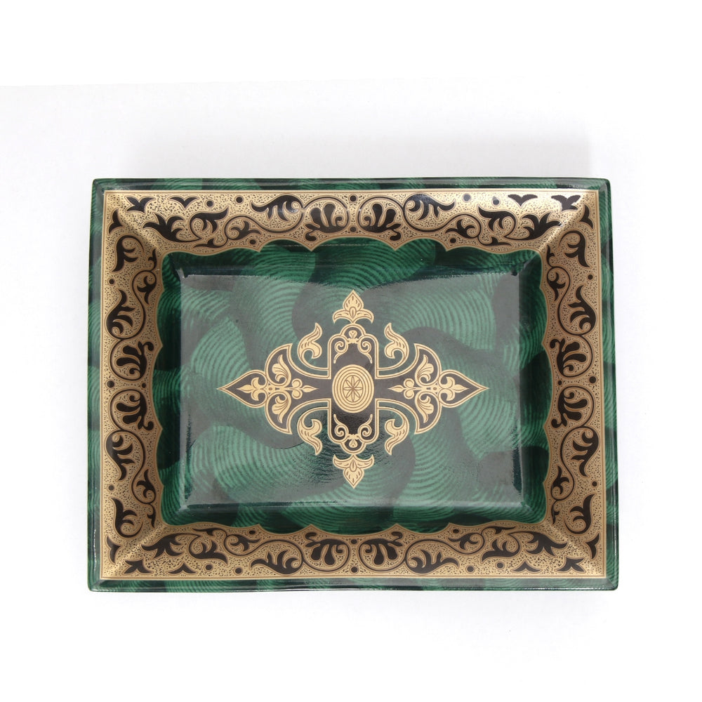 Patek Philippe & Co. Limited Edition Limoge Green and Gold Porcelain Dish