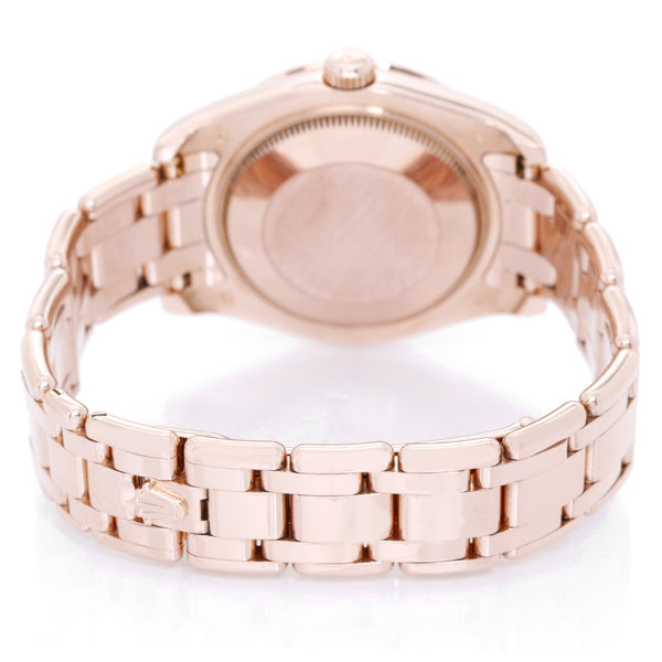 Rolex Midsize Masterpiece/Pearlmaster Rose Gold Diamond Watch 81315
