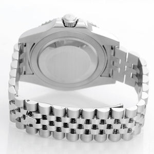 Men's Rolex GMT - Master II Stainless Steel Watch Black/Blue Bezel Batman 116710 (116710B)