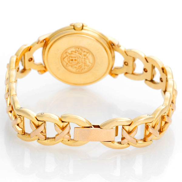 Hermes 18K Yellow Gold Ruban Ladies Watch