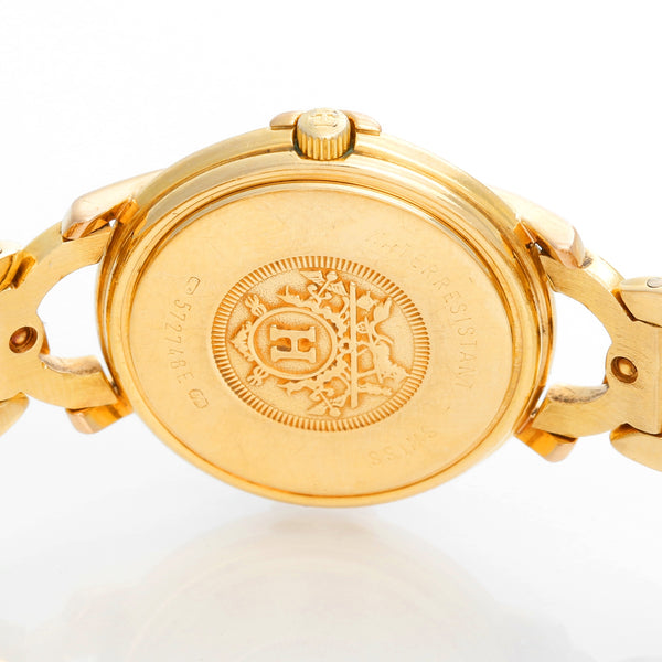 Hermes 18K Yellow Gold Ruban Ladies Watch