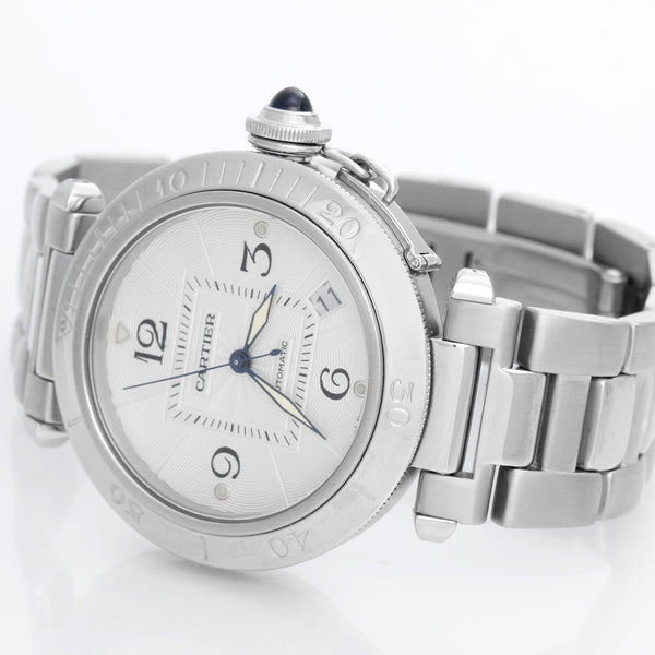 Cartier Pasha Steel Men's 38mm Automatic Watch W31031H3