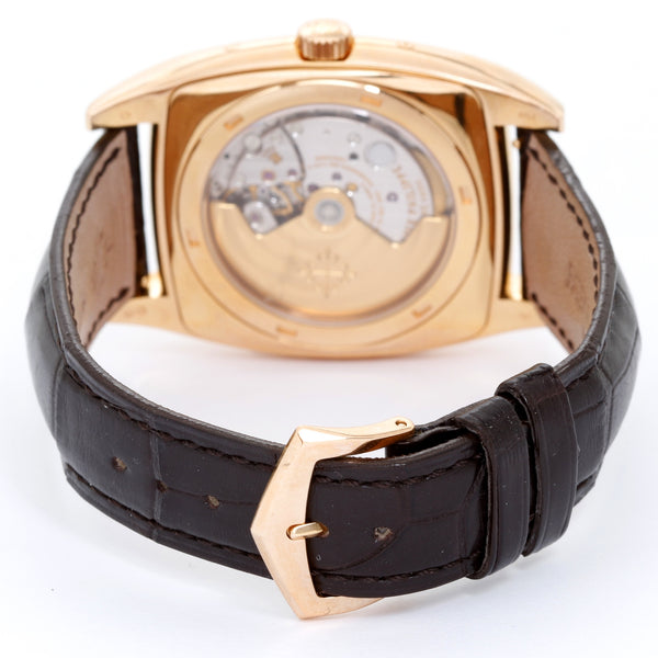 Patek Philippe Gondolo Calendario Annual Calendar Men's 18k Rose Gold Moonphase AM/PM Watch 5135R