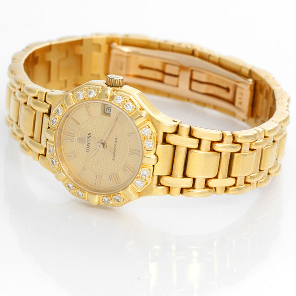 Concord Ladies 18K Yellow Gold  Saratoga Ladies Watch