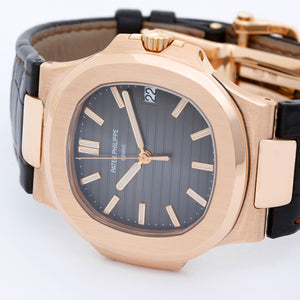 Patek Philippe & Co. Nautilus Men's 18k Rose Gold Watch 5711 R-001