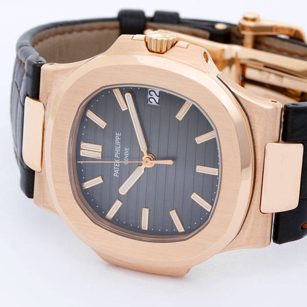 Patek Philippe & Co. Nautilus Men's 18k Rose Gold Watch 5711 R-001