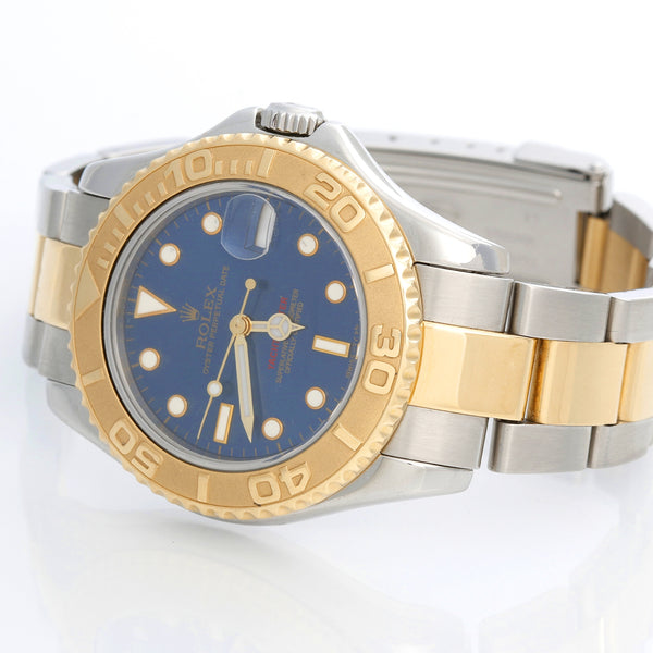 Rolex Yacht - Master Midsize 2-Tone Watch 168623 Blue Dial