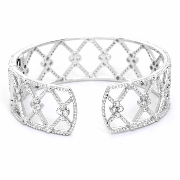 Jude Frances Silver and White Topaz Cuff