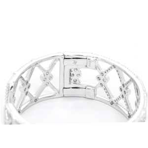 Jude Frances Silver and White Topaz Cuff