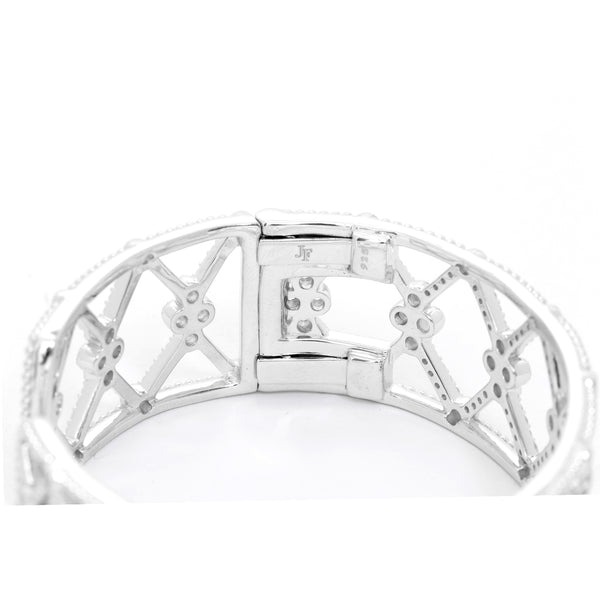 Jude Frances Silver and White Topaz Cuff