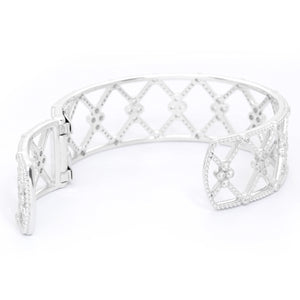 Jude Frances Silver and White Topaz Cuff