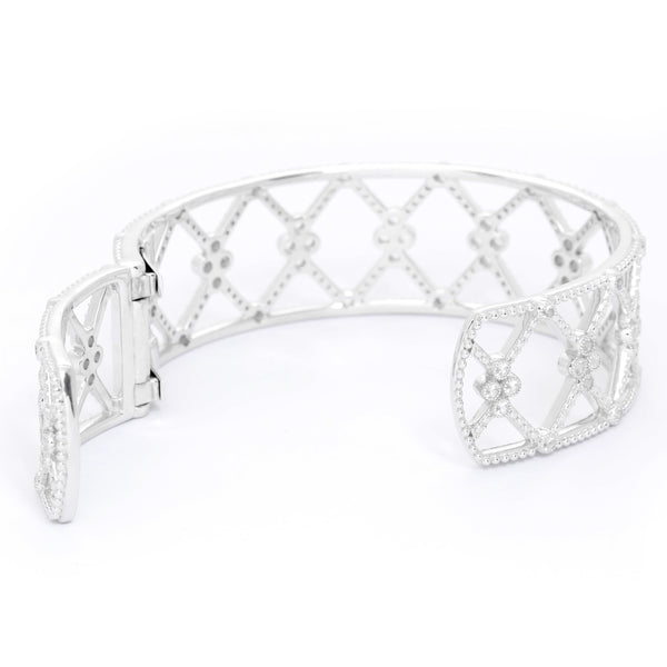 Jude Frances Silver and White Topaz Cuff